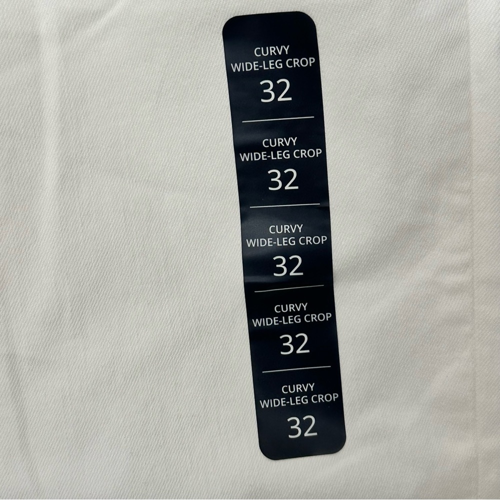 NEW‎ J. CREW Curvy wide-leg cropped jean in all-day stretch in White Size 32 - Picture 8 of 8